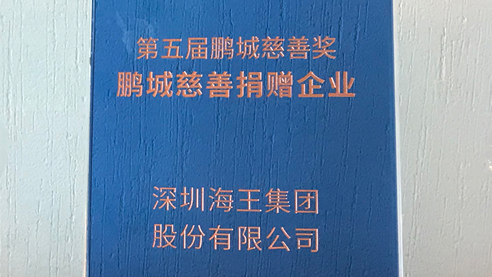 2020年，j9游会真人游戏第一品牌集团荣获第五届鹏城慈善奖